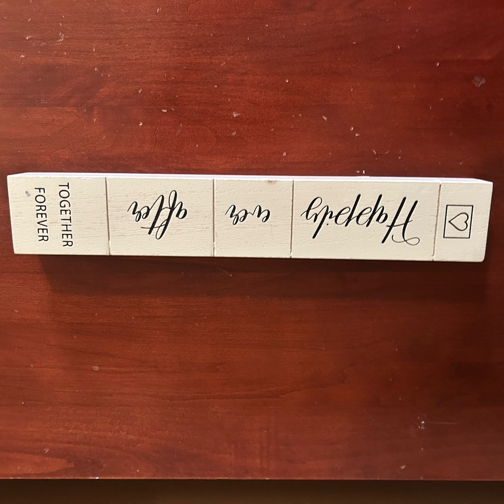 Decorative Wooden Blocks with Inspirational Words